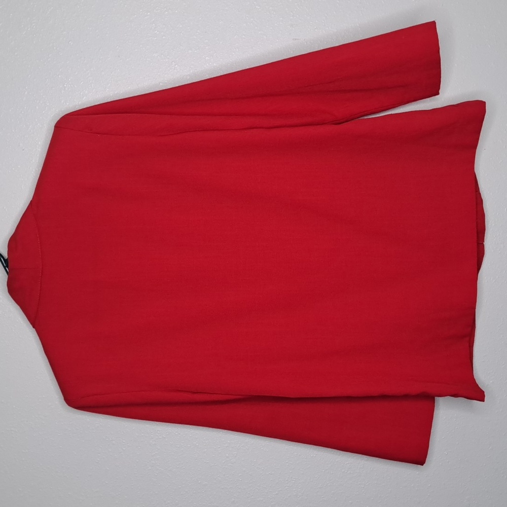 Vintage Block Island by Marina Pappas Red Blazer Suit Jacket 6 Petite Pockets - Picture 2 of 12